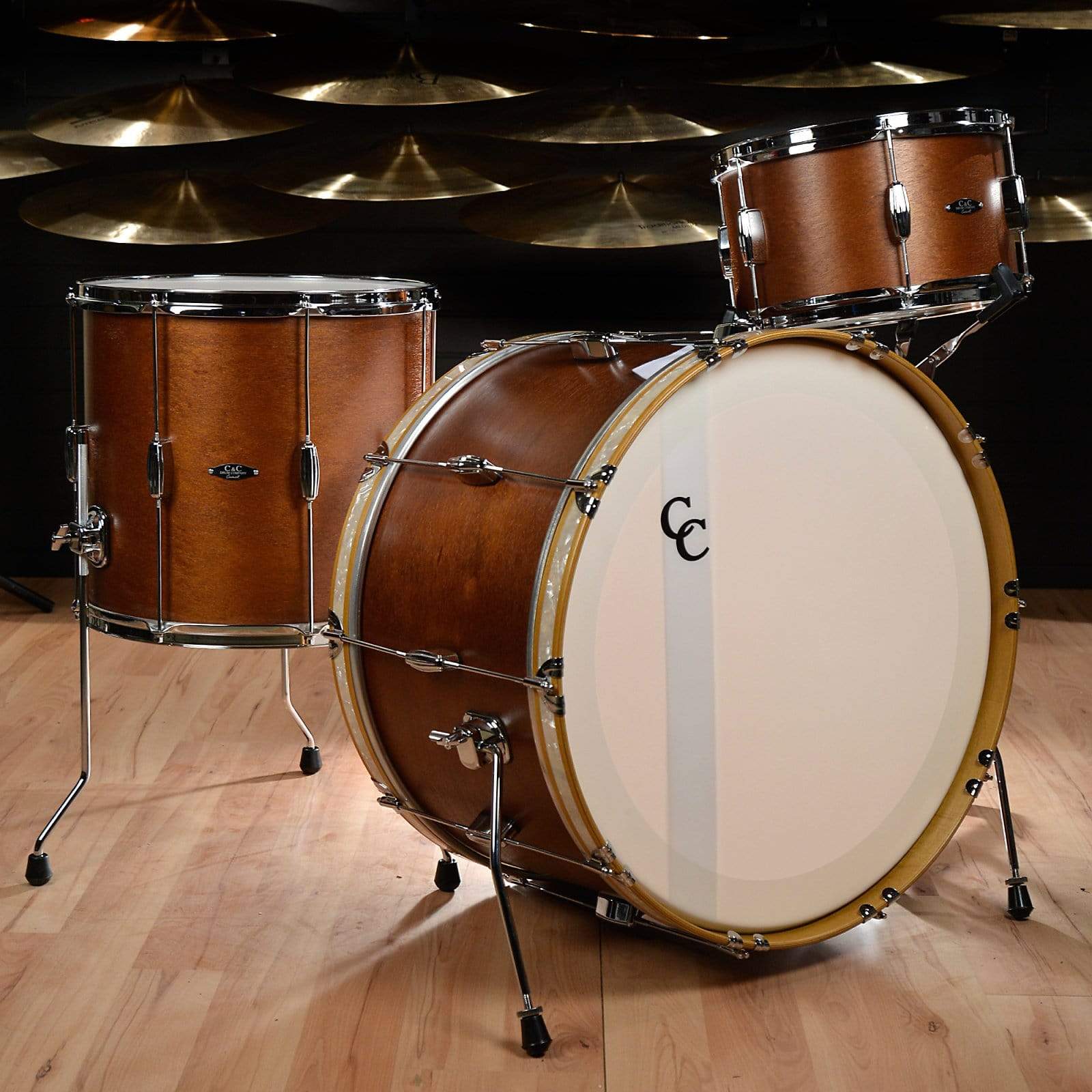 C&C Player Date 1 13/16/24 3pc. Drum Kit Brown Mahogany – Chicago Music ...