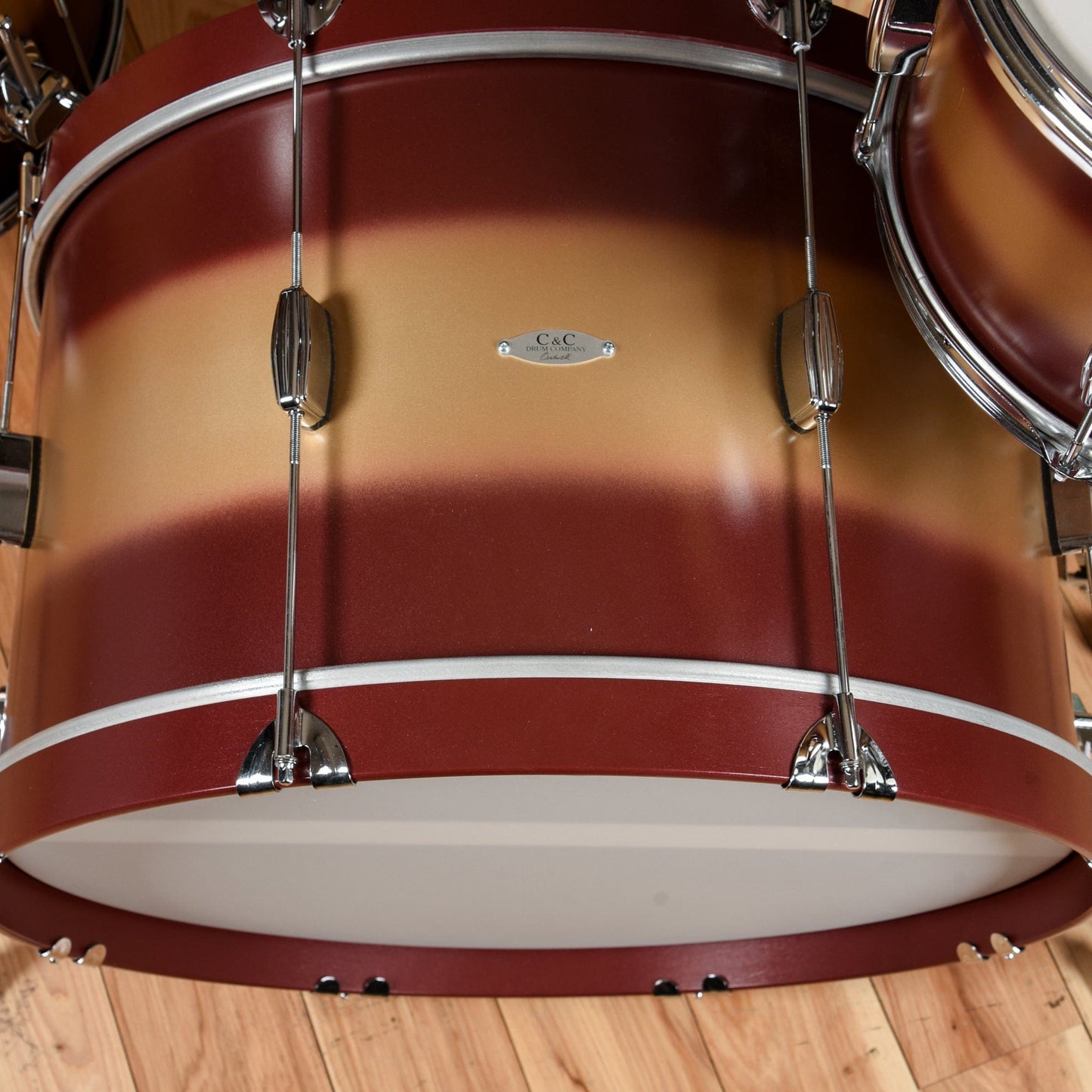 C&C Player Date 1 13/16/24 3pc. Drum Kit Ox Red/Gold Duco Vintage Gloss Drums and Percussion / Acoustic Drums / Full Acoustic Kits