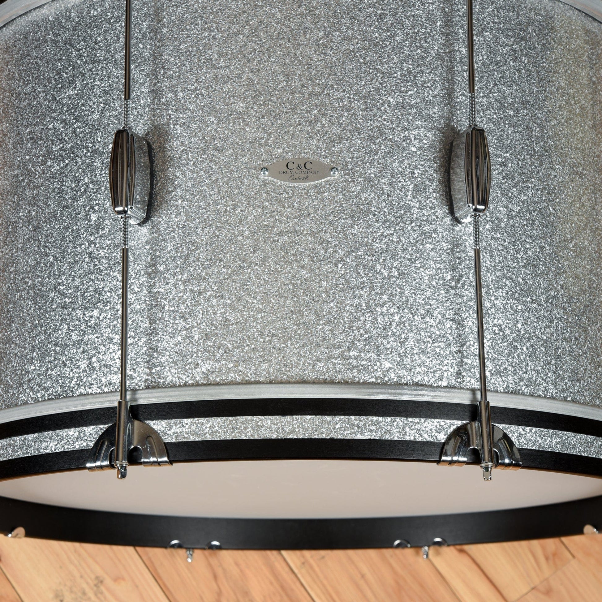 C&C Player Date 1 13/16/24 3pc. Drum Kit Silver Sparkle Drums and Percussion / Acoustic Drums / Full Acoustic Kits