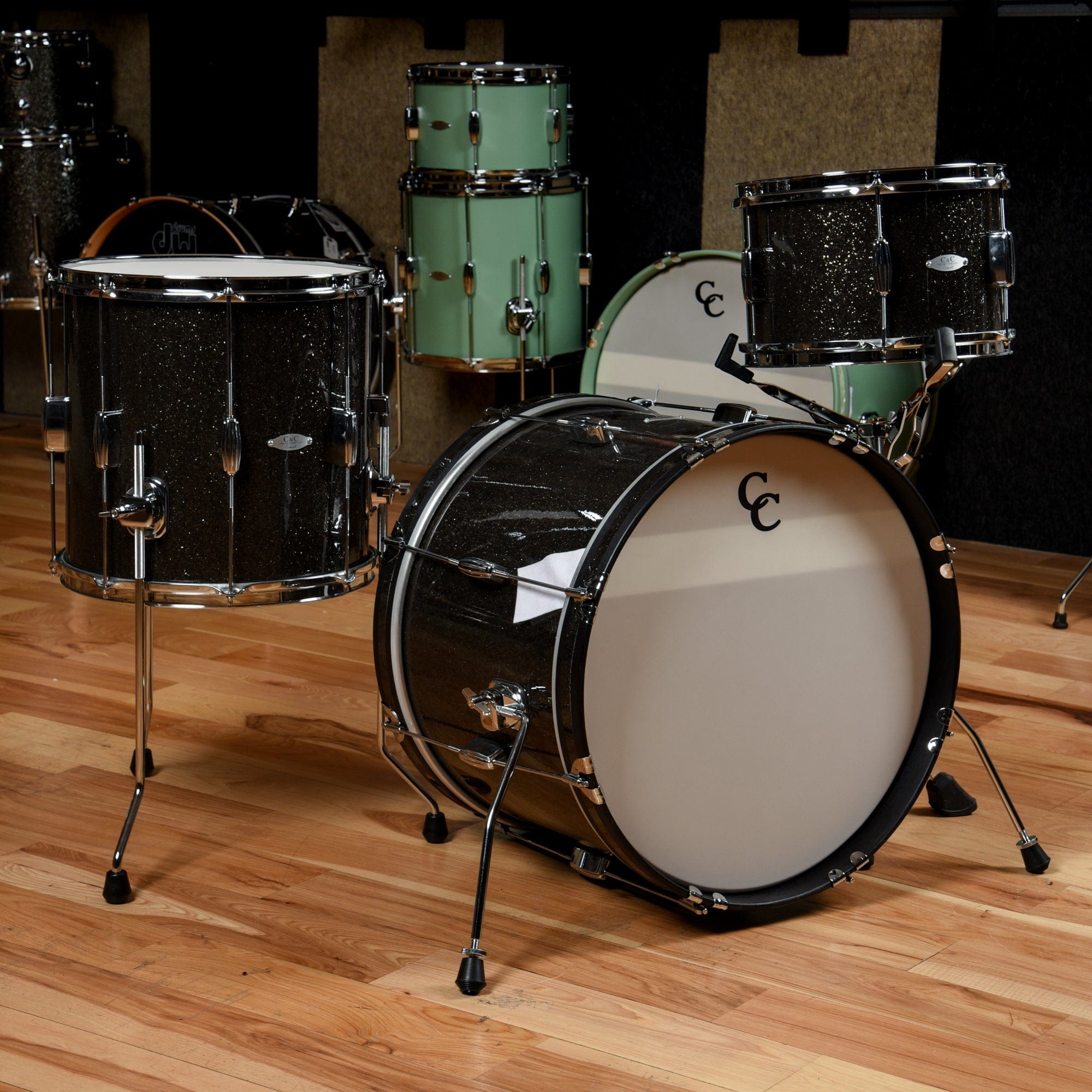 C&C Player Date 2 12/14/20 3pc. Drum Kit Grey Glitter – Chicago Music ...