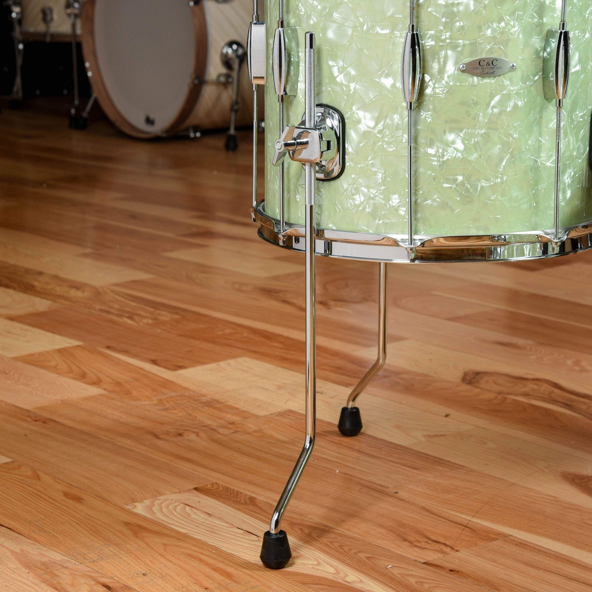 C&C Player Date 2 12/14/20 3pc. Drum Kit Mint Marine Pearl Drums and Percussion / Acoustic Drums / Full Acoustic Kits