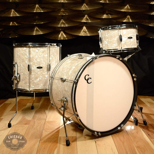 C&C Player Date 2 13/16/22 3pc. Drum Kit Aged Marine Pearl Drums and Percussion / Acoustic Drums / Full Acoustic Kits