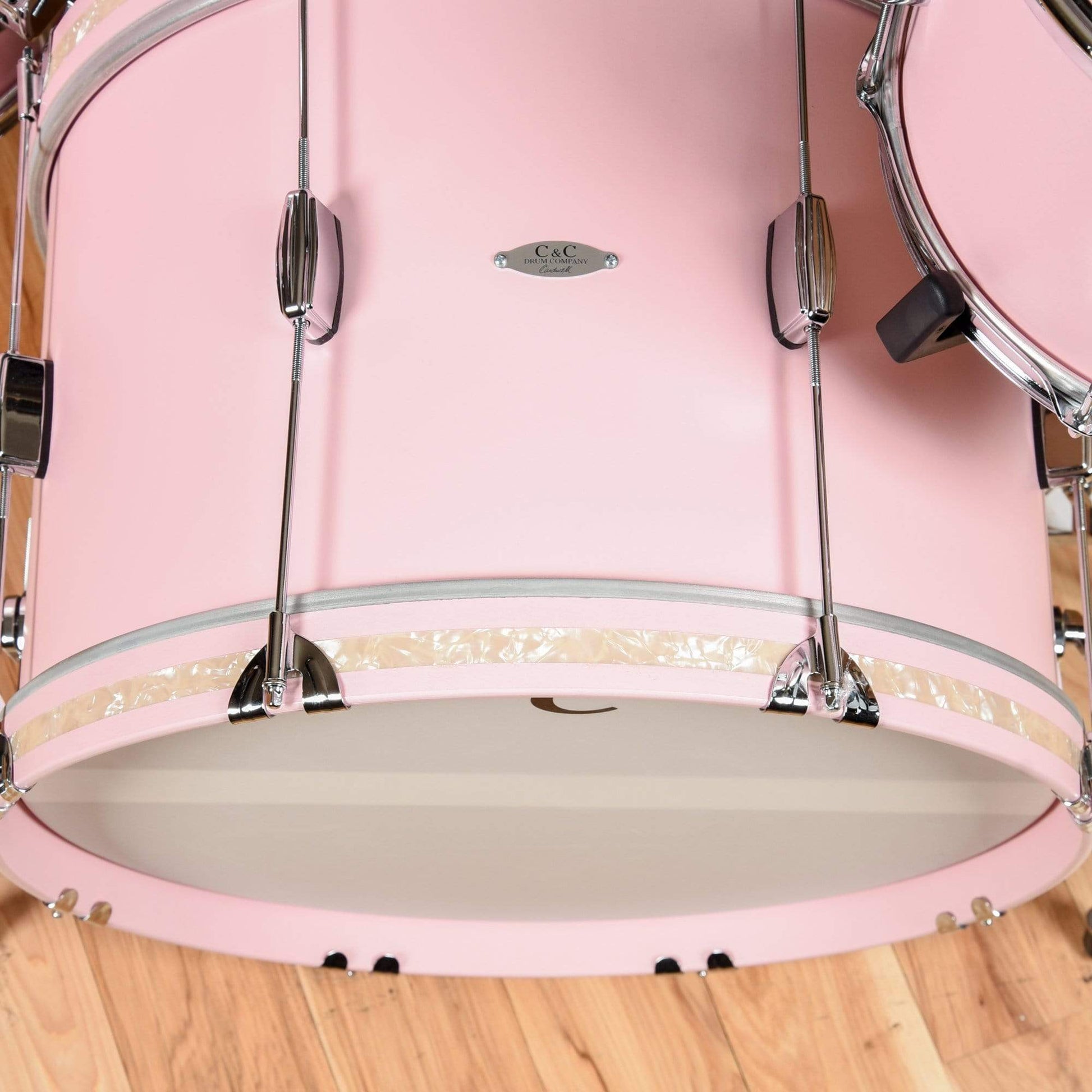 C&C Player Date 2 13/16/22 3pc. Drum Kit Shell Pink Satin Drums and Percussion / Acoustic Drums / Full Acoustic Kits