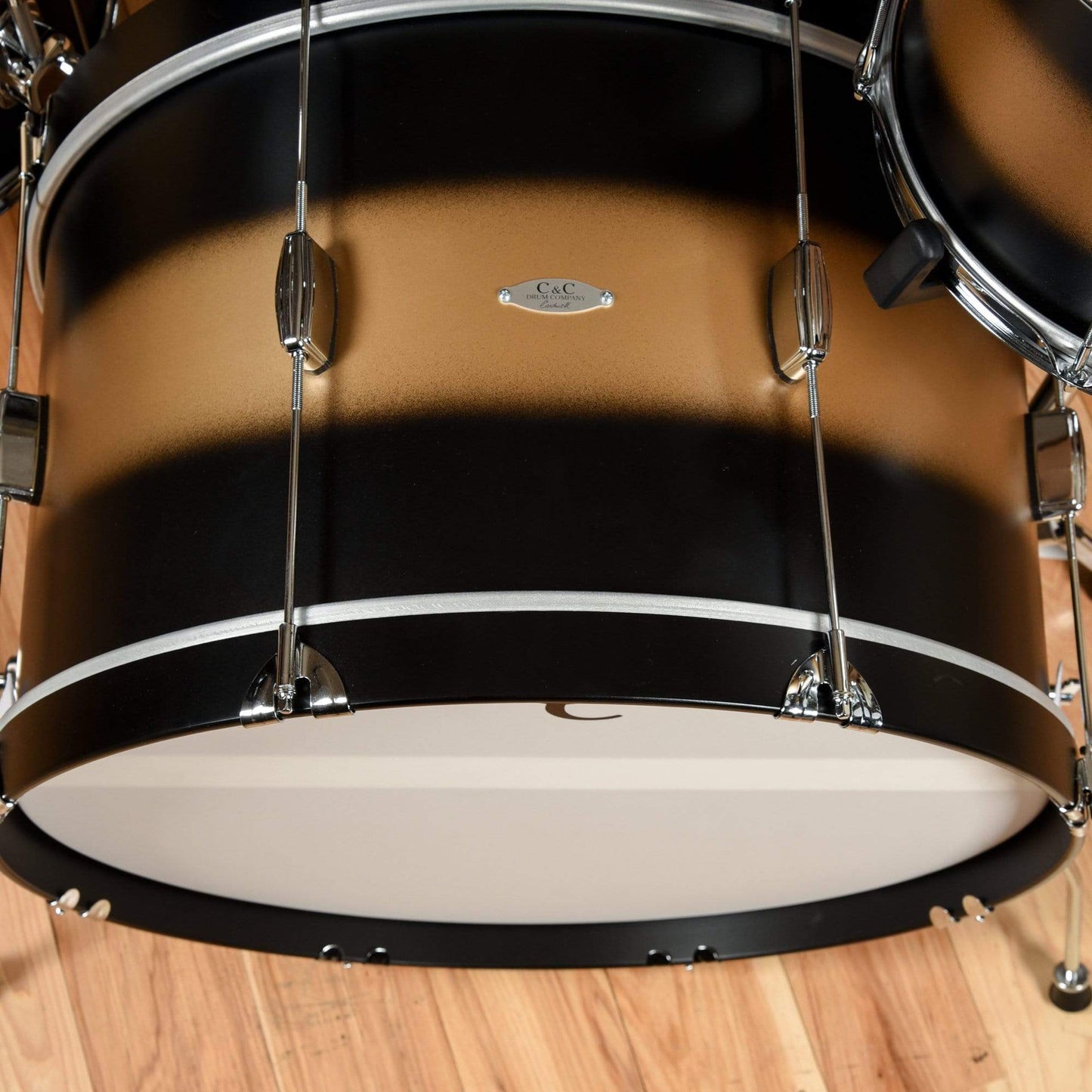 C&C Player Date 2 13/16/24 3pc. Drum Kit Black/Gold Duco Satin Drums and Percussion / Acoustic Drums / Full Acoustic Kits