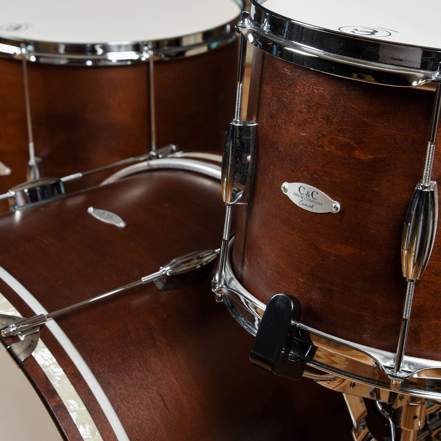 C&C Player Date 2 13/16/24 3pc. Drum Kit Walnut Stain Drums and Percussion / Acoustic Drums / Full Acoustic Kits