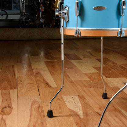 C&C Super Flyer 12/14/20 3pc. Drum Kit Tweedy Blue Satin w/Aged Maple Hoops Drums and Percussion / Acoustic Drums / Full Acoustic Kits