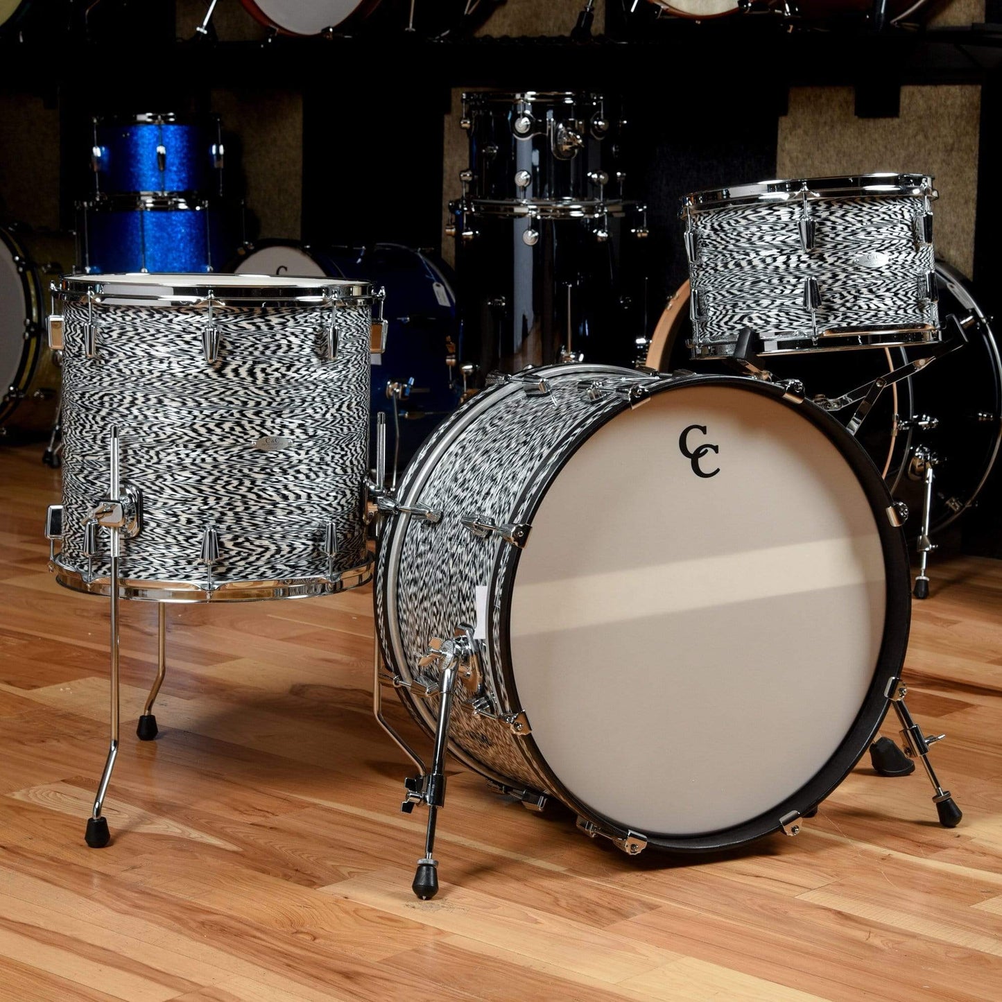 C&C Gladstone 13/16/22x12 3pc. Drum Kit Gladstone Black Onyx Drums and Percussion / Electronic Drums / Full Electronic Kits