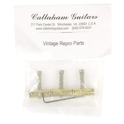 Callaham Enhanced Vintage Compensated Tele Saddles Brass (Set of 3) Parts / Guitar Parts / Bridges