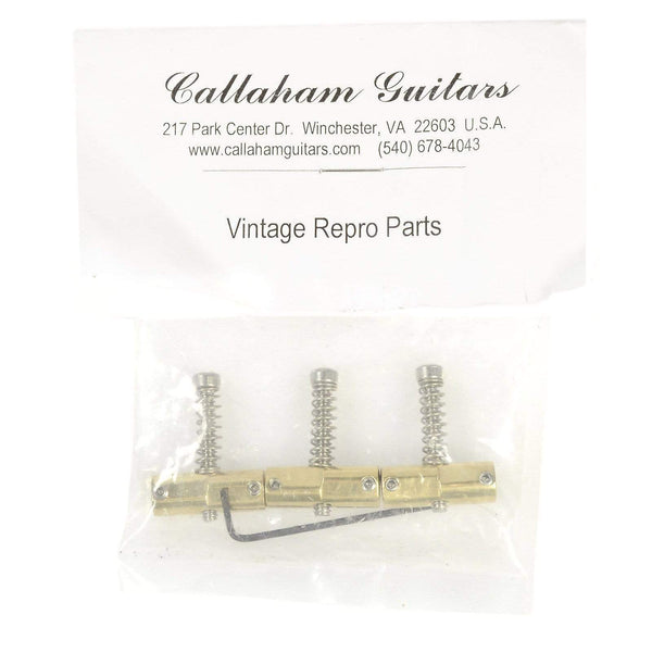 Callaham Enhanced Vintage Compensated Tele Saddles Brass (Set of 3