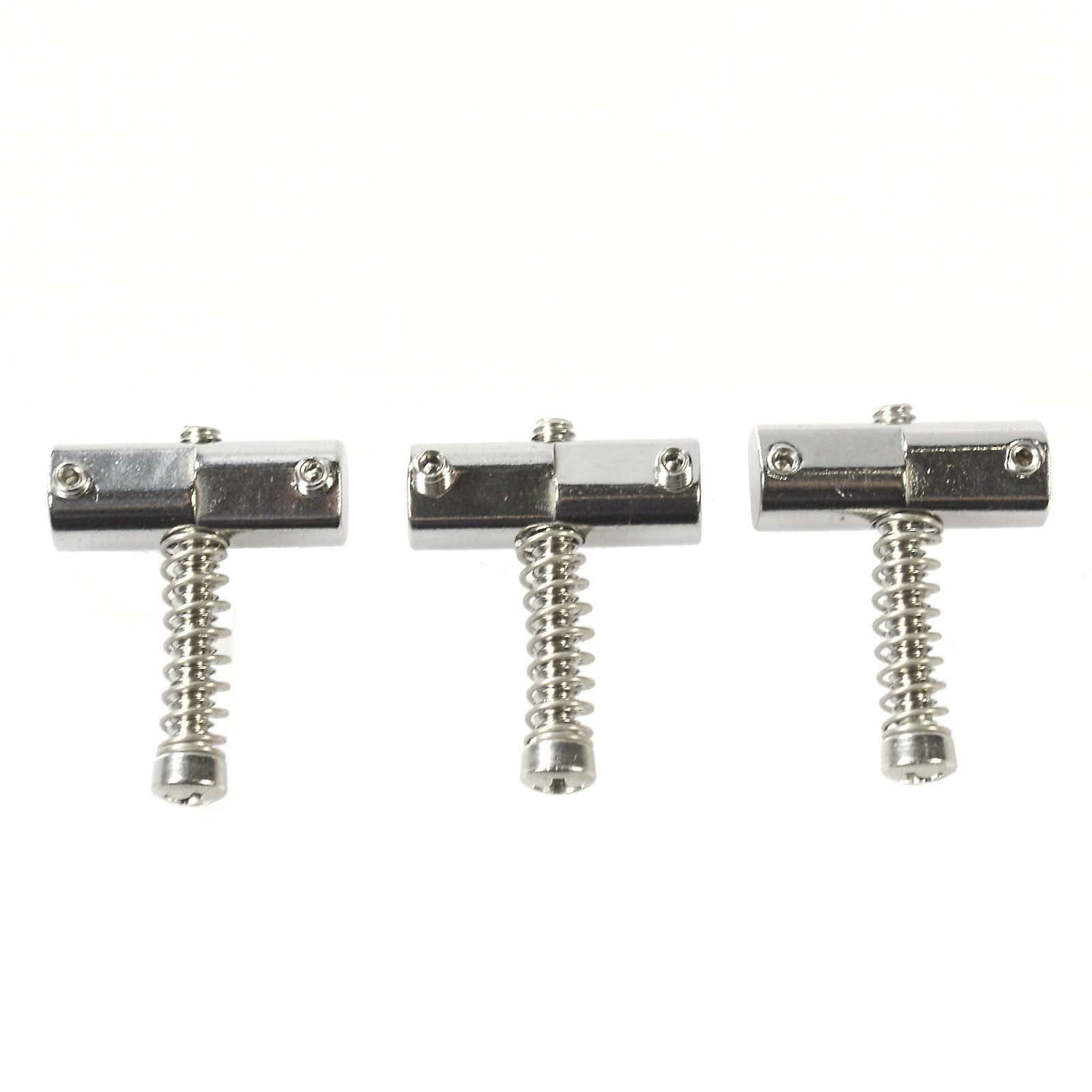 Callaham Enhanced Vintage Compensated Tele® Saddles Stainless Steel (Set of 3) Parts / Guitar Parts / Bridges