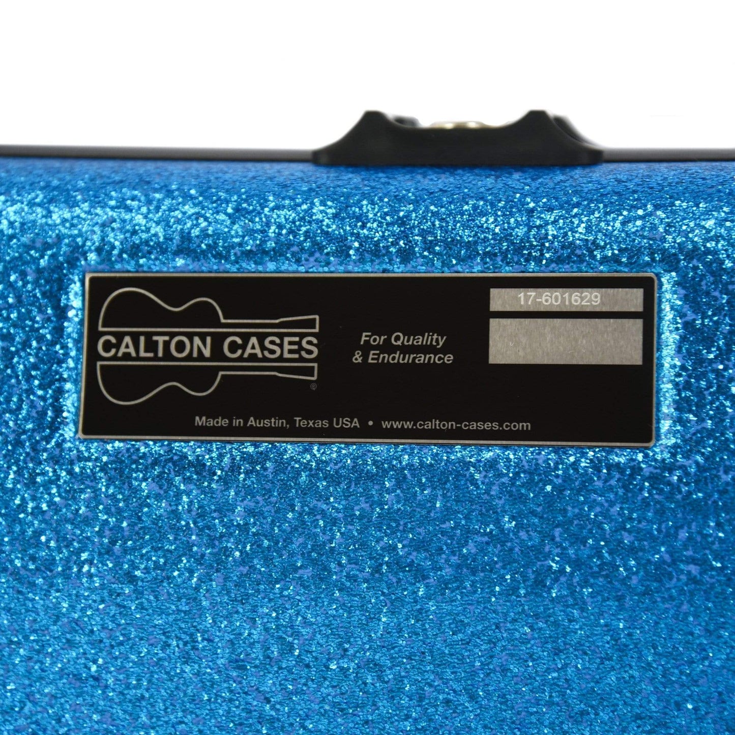 Calton Jazz Bass Case Blue Sparkle w/Gold Interior Accessories / Cases and Gig Bags / Bass Cases