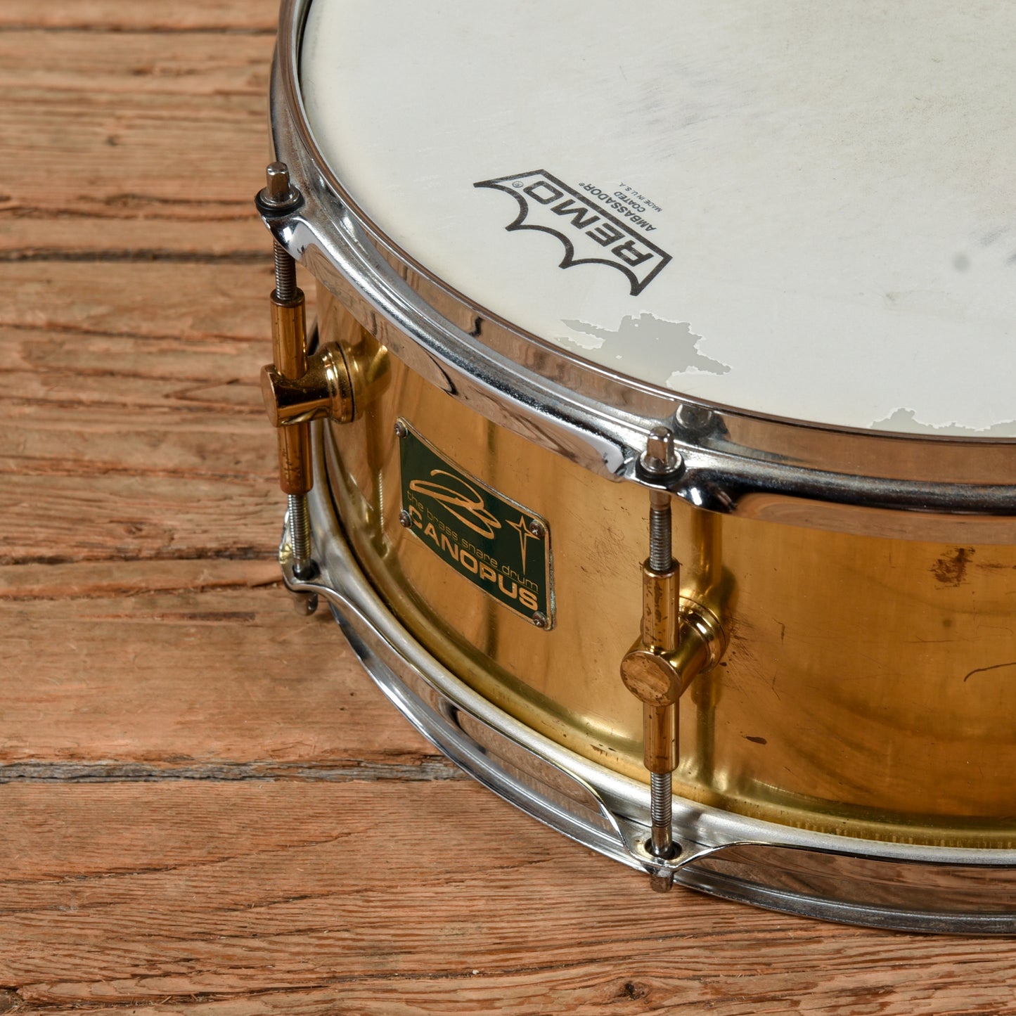 Canopus 5.5x14 Brass Snare Drum USED Drums and Percussion / Acoustic Drums / Snare