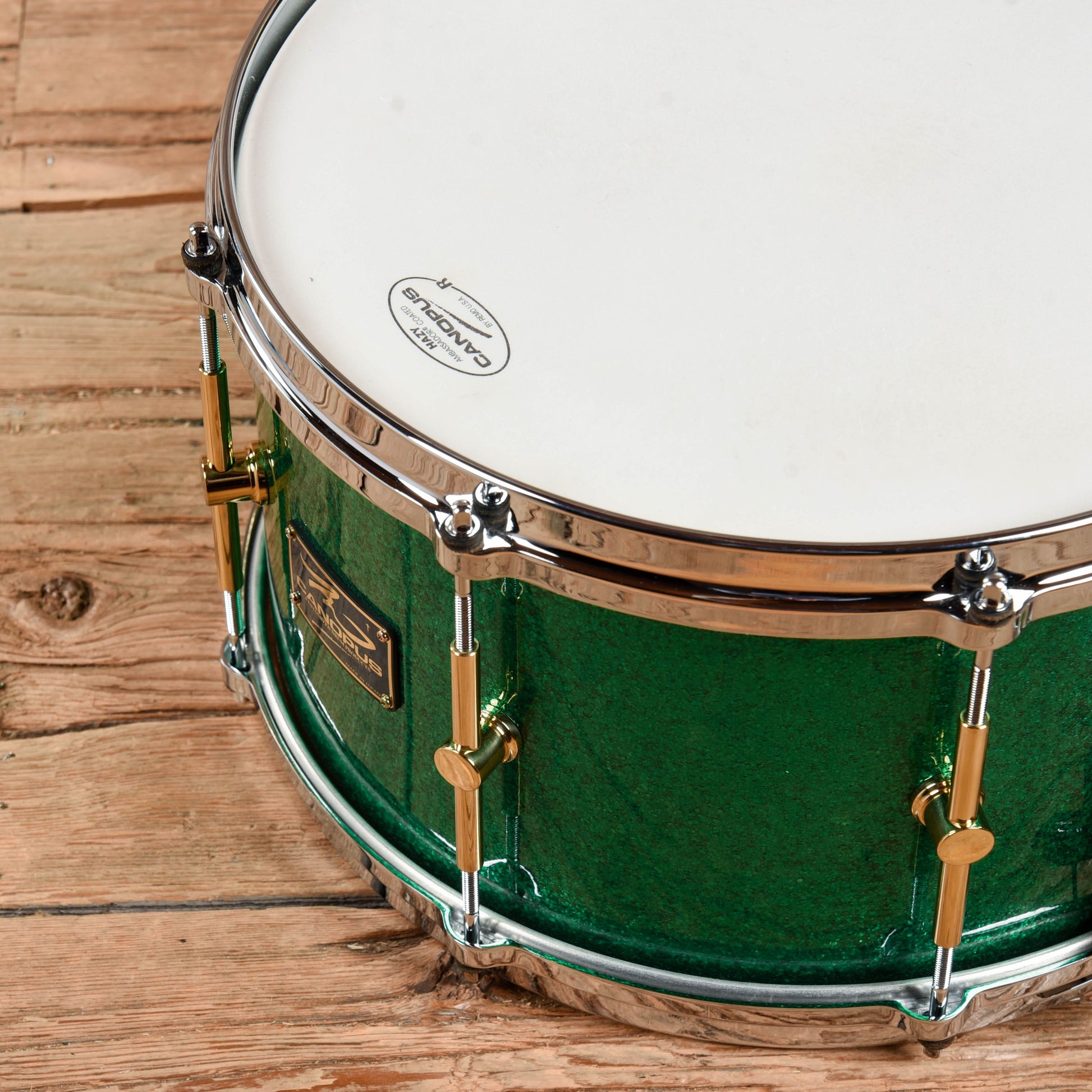 Canopus 8x14 Green Sparkle Drums and Percussion / Acoustic Drums / Snare
