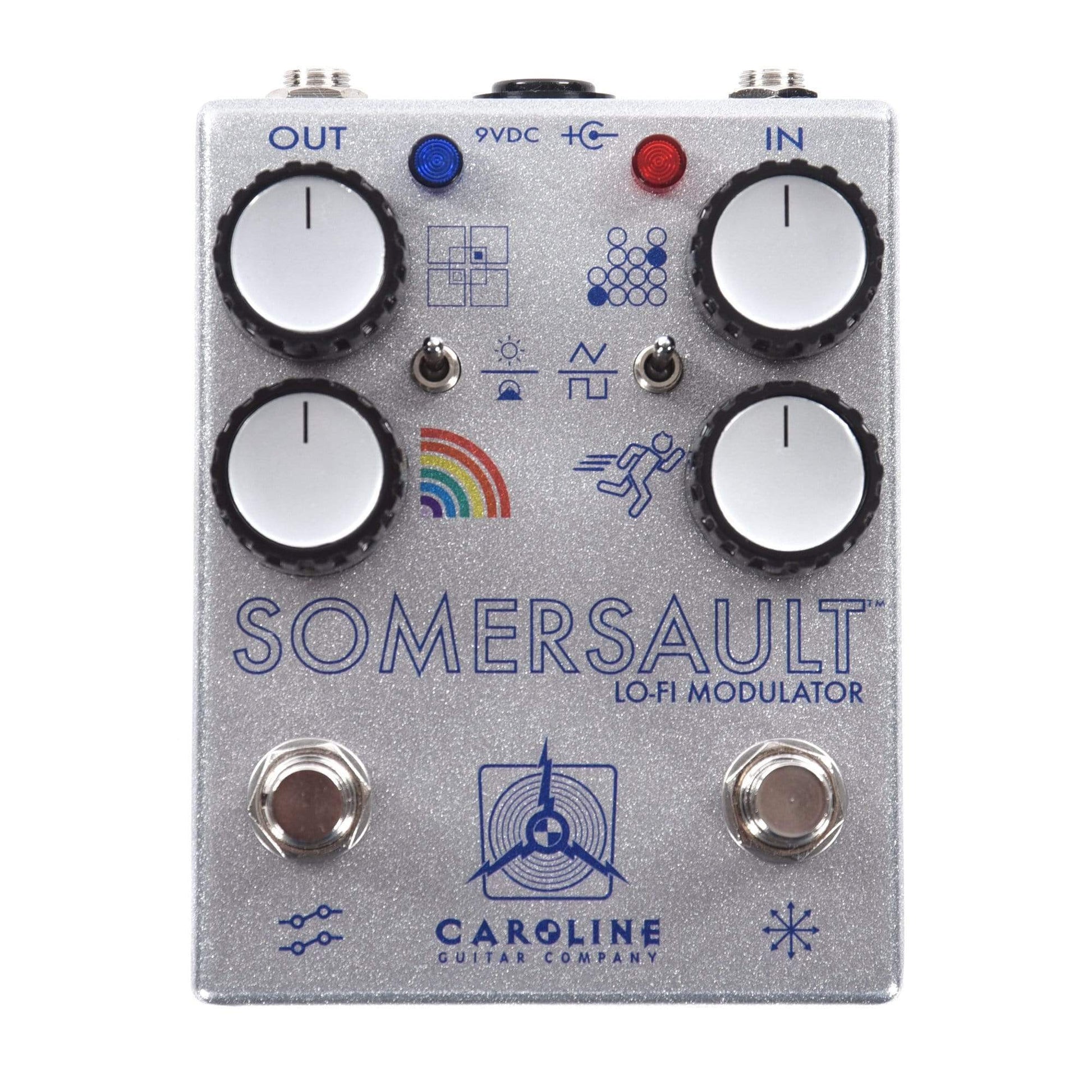 caroline somersault pedal Caroline Somersault Chorus Vibrato Silver/Navy Throwback