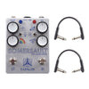 Caroline Somersault Chorus Vibrato Silver/Navy Throwback w/RockBoard Flat Patch Cables Bundle Effects and Pedals / Chorus and Vibrato