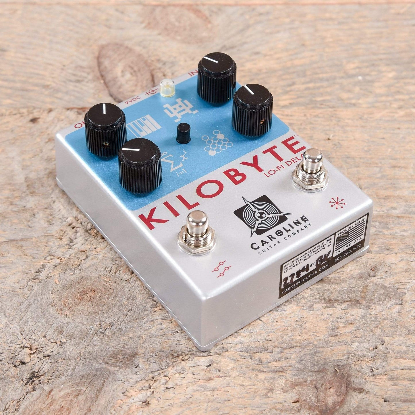 Caroline Kilobyte Lo-Fidelity Digital Delay Throwback Can Limited Edition Effects and Pedals / Delay