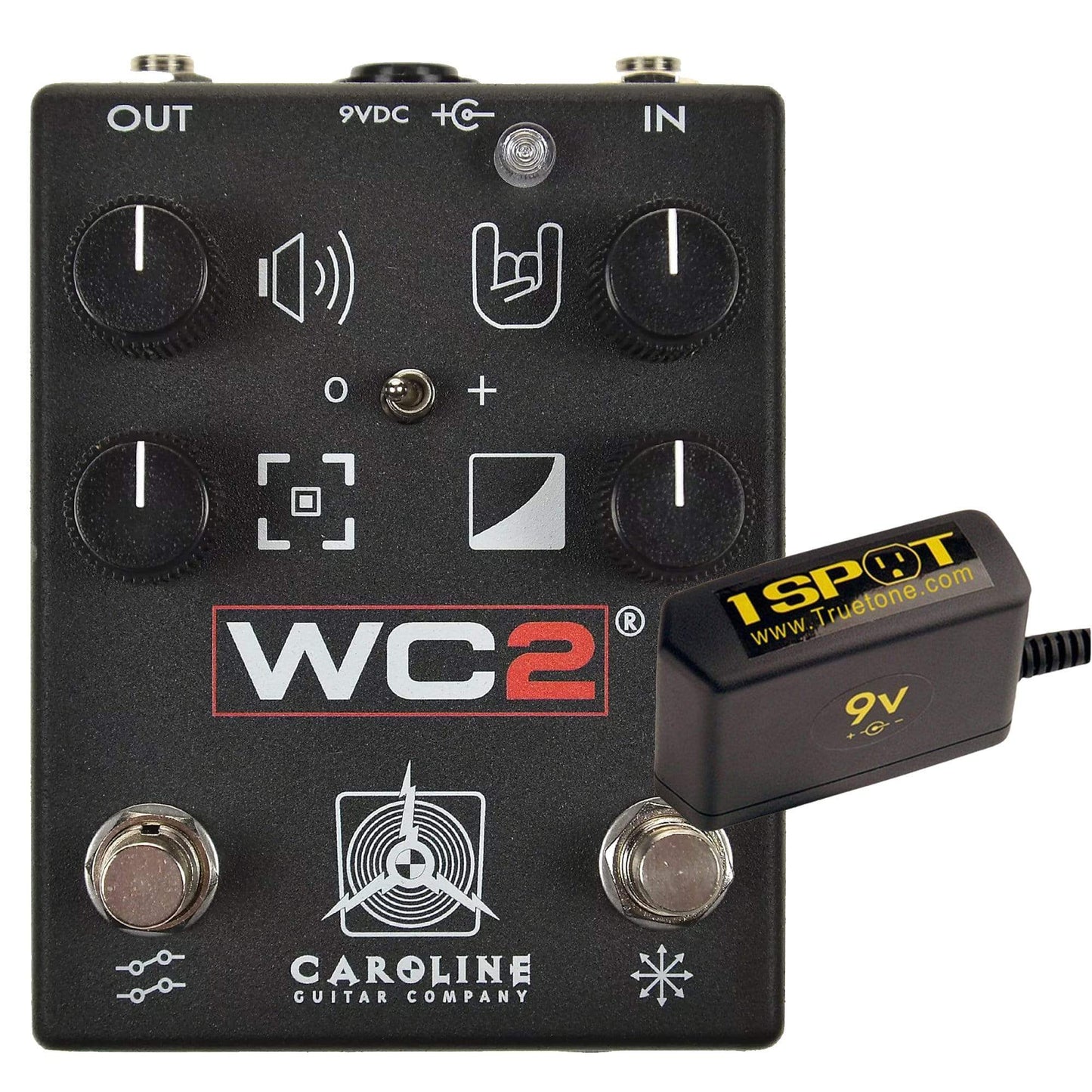 Caroline Wave Cannon MKII w/Havoc 1985 Throwback Bundle w/ Truetone 1 Spot Space Saving 9v Adapter Effects and Pedals / Distortion