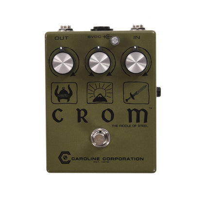 Caroline CROM Fuzzstortion Pedal Army Green Effects and Pedals / Fuzz