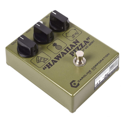 Caroline Hawaiian Pizza Fuzzdrive Pedal Army Green Effects and Pedals / Fuzz