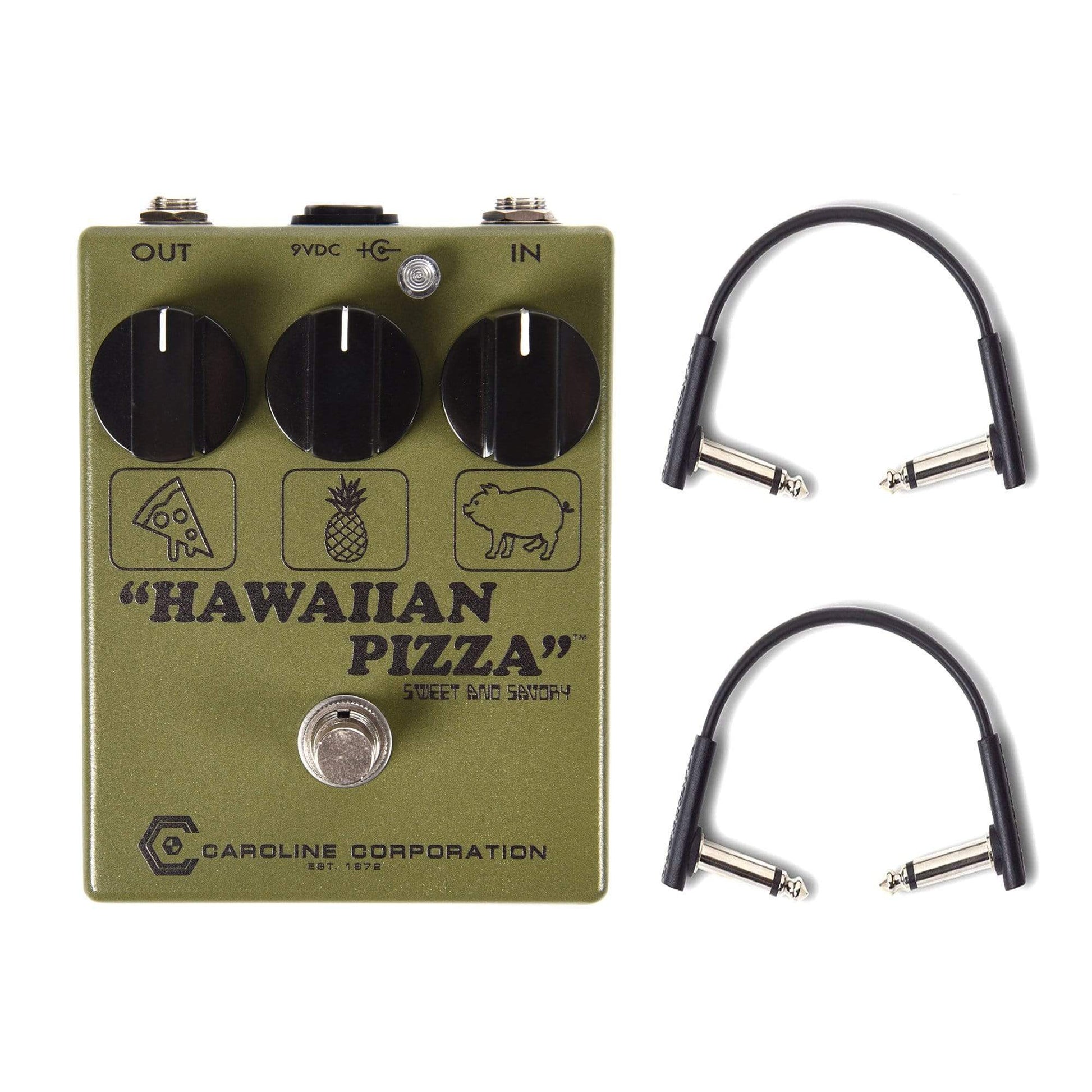 hawaiian pizza pedal Caroline Hawaiian Pizza Fuzzdrive Pedal Army Green w/RockBoard Flat Pa – Chicago Music Exchange