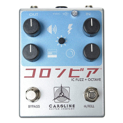 Caroline Shigeharu Fuzz and Octave Pedal Throwback Can Bundle w/ Truetone 1 Spot Space Saving 9v Adapter Effects and Pedals / Fuzz