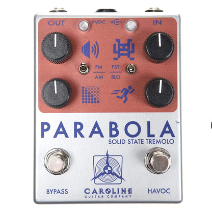Caroline Parabola Solid State Tremolo Throwback Can Limited Edition Bundle w/ Truetone 1 Spot Space Saving 9v Adapter Effects and Pedals / Tremolo and Vibrato