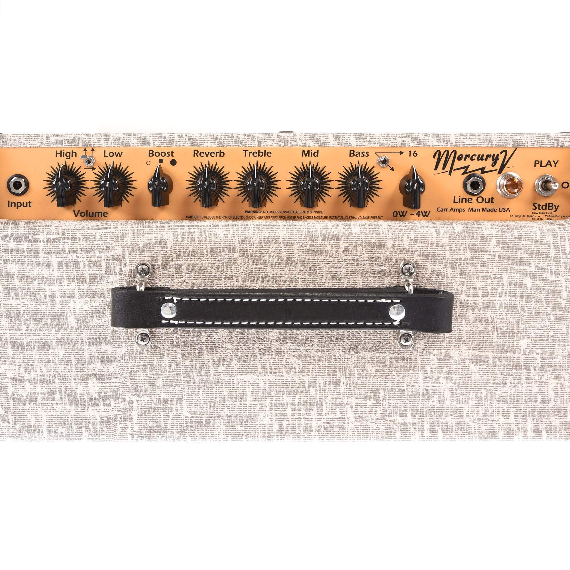 Carr Mercury V 16W 1x12 6V6 Reverb Combo Custom 2-Tone Brown Gator Slub w/Attenuator Amps / Guitar Combos