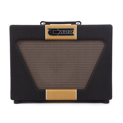 Carr Super Bee 1x10 Combo Amp w/Reverb & Attenuator Black w/ Tweed Stripe