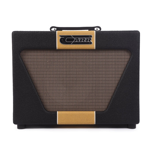 Carr Super Bee 1x10 Combo Amp w/Reverb & Attenuator Black w/ Tweed Stripe