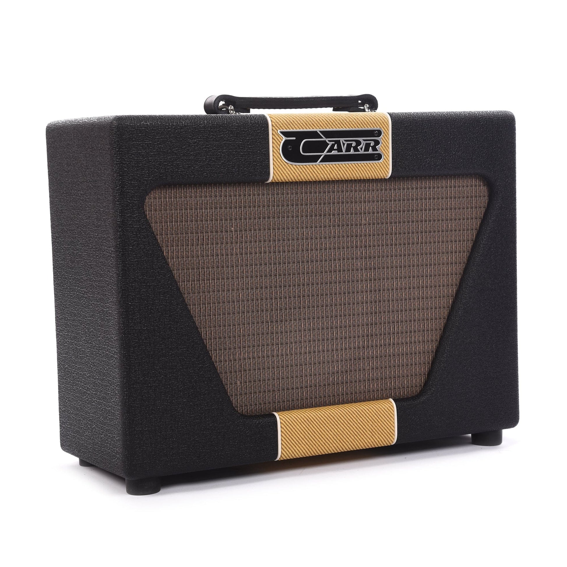 Carr Super Bee 1x10 Combo Amp w/Reverb & Attenuator Black w/ Tweed Stripe