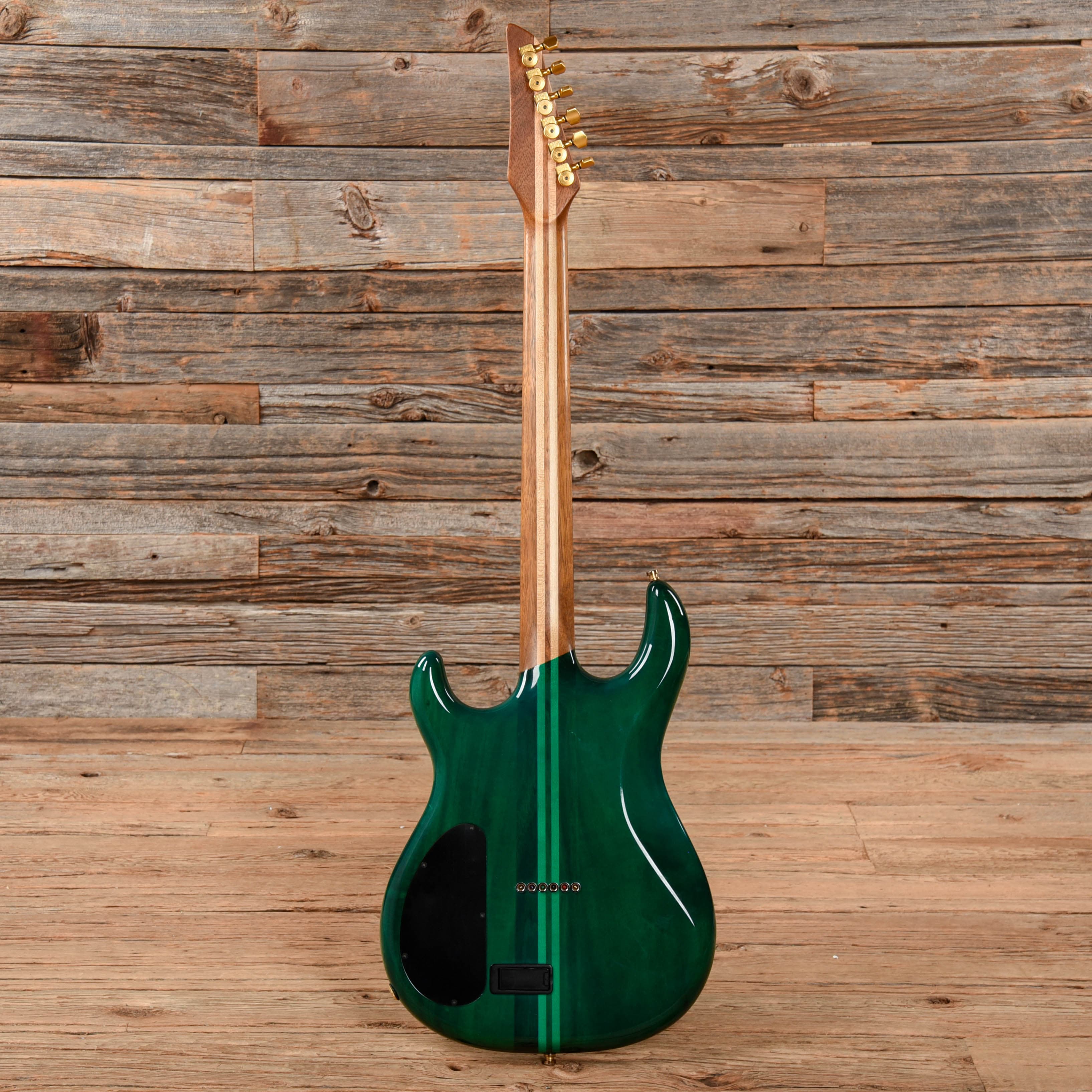 ウインディ、ガーディ Carvin DC400 Transparent Green 2001 – Chicago Music Exchange