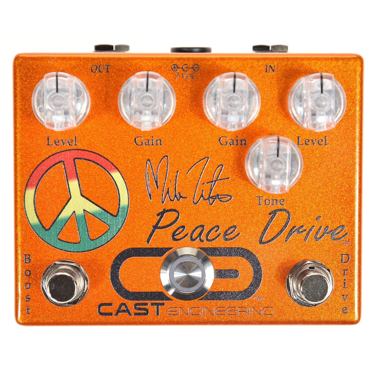 Cast Engineering Mike Zito's Peace Drive Dual Overdrive Pedal Effects and Pedals / Overdrive and Boost