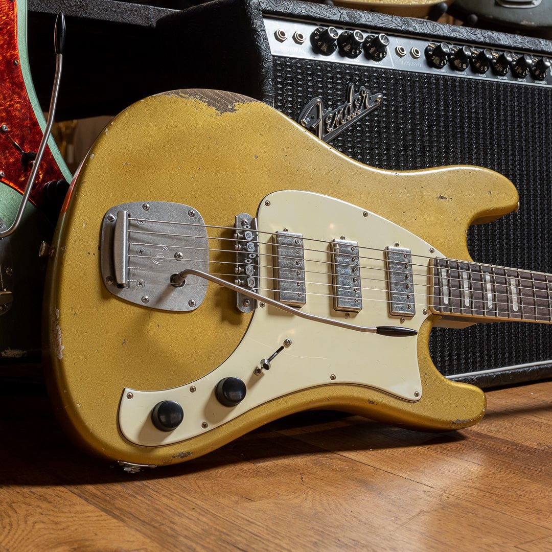 Castedosa Conchers Baritone Aged Aztec Gold w/Brazilian Rosewood Fingerboard Electric Guitars / Baritone