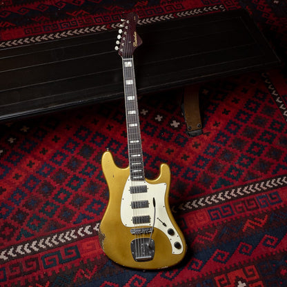 Castedosa Conchers Baritone Aged Aztec Gold w/Brazilian Rosewood Fingerboard Electric Guitars / Baritone