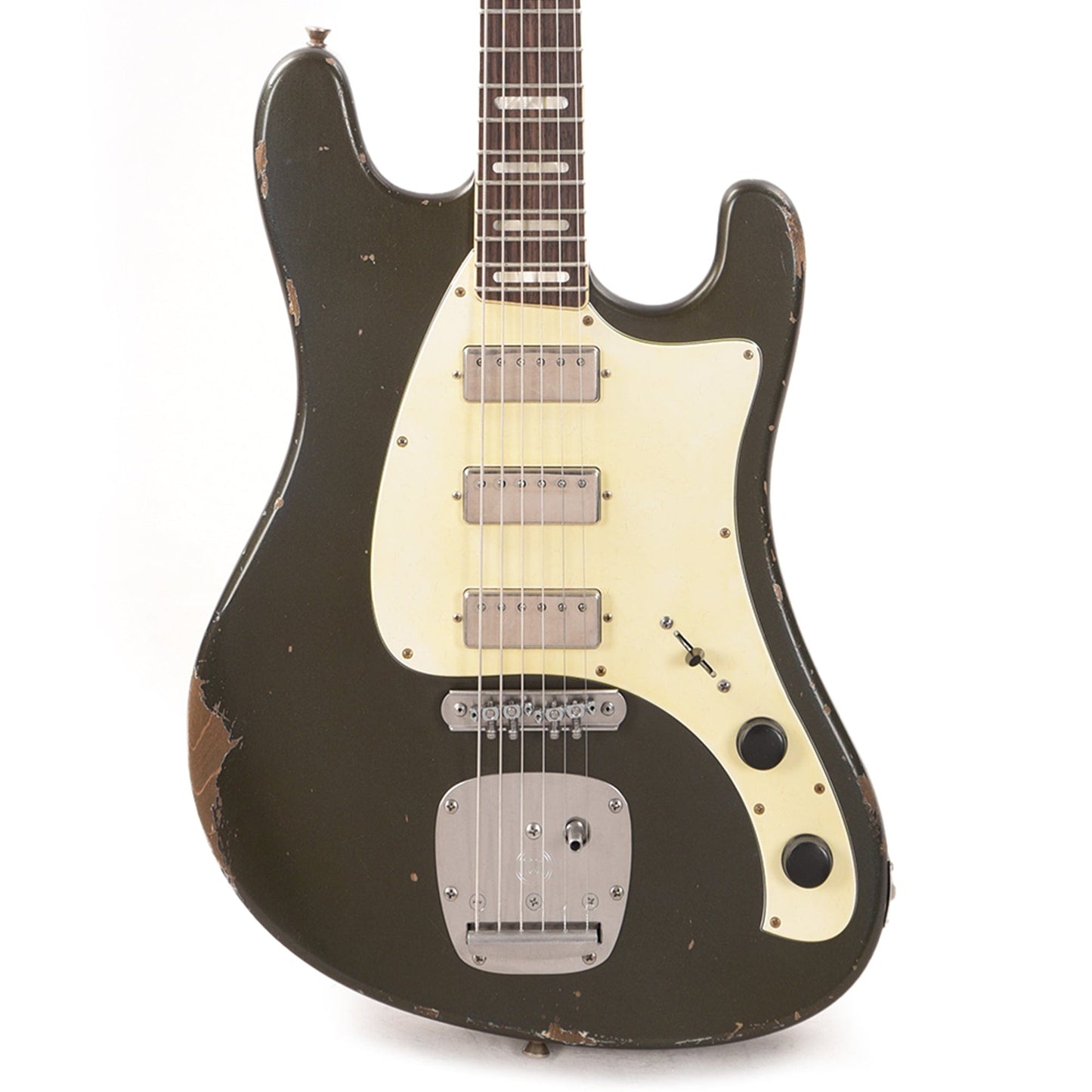 Castedosa Conchers Baritone Aged Charcoal Frost w/Parchment Pickguard Electric Guitars / Baritone