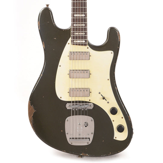Castedosa Conchers Baritone Aged Charcoal Frost w/Parchment Pickguard Electric Guitars / Baritone