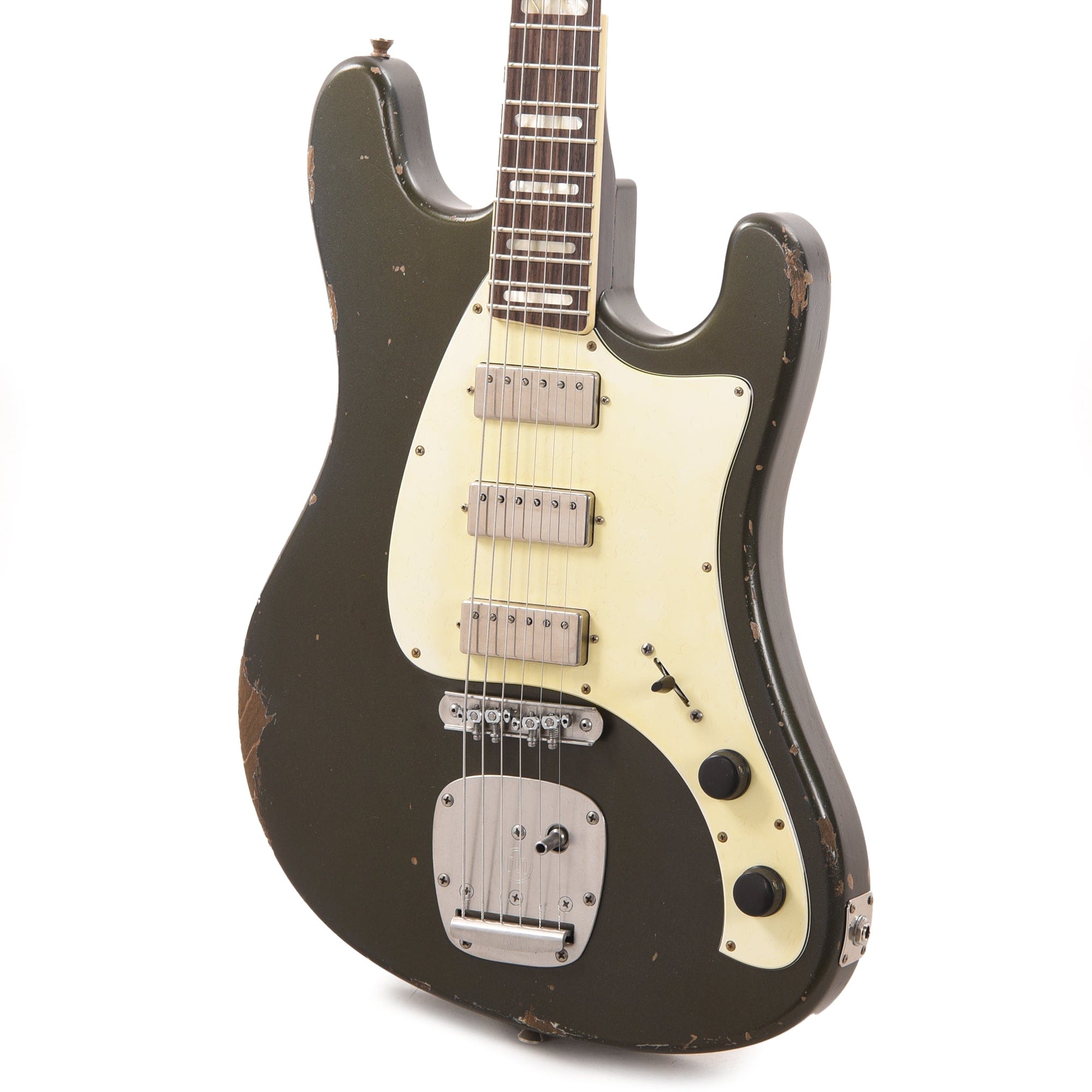 Castedosa Conchers Baritone Aged Charcoal Frost w/Parchment Pickguard Electric Guitars / Baritone