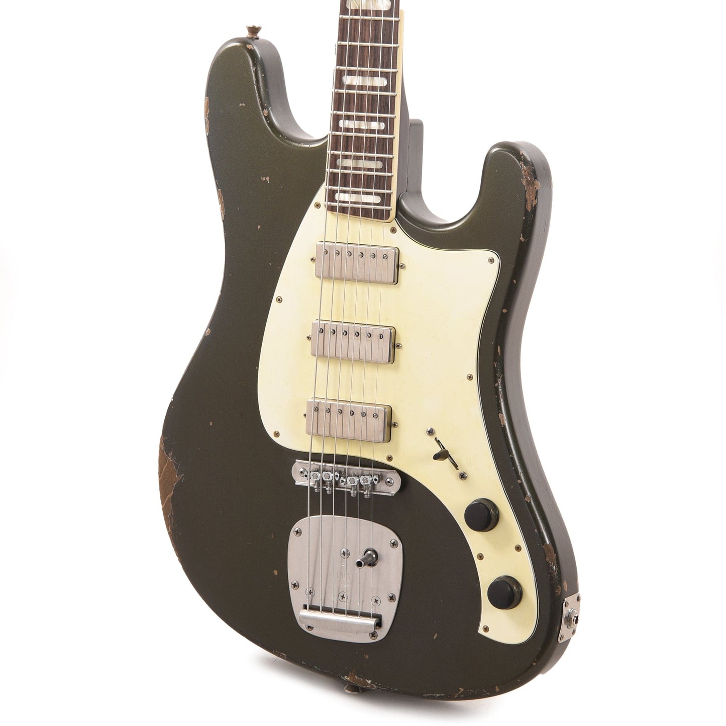 Castedosa Conchers Baritone Aged Charcoal Frost w/Parchment Pickguard Electric Guitars / Baritone