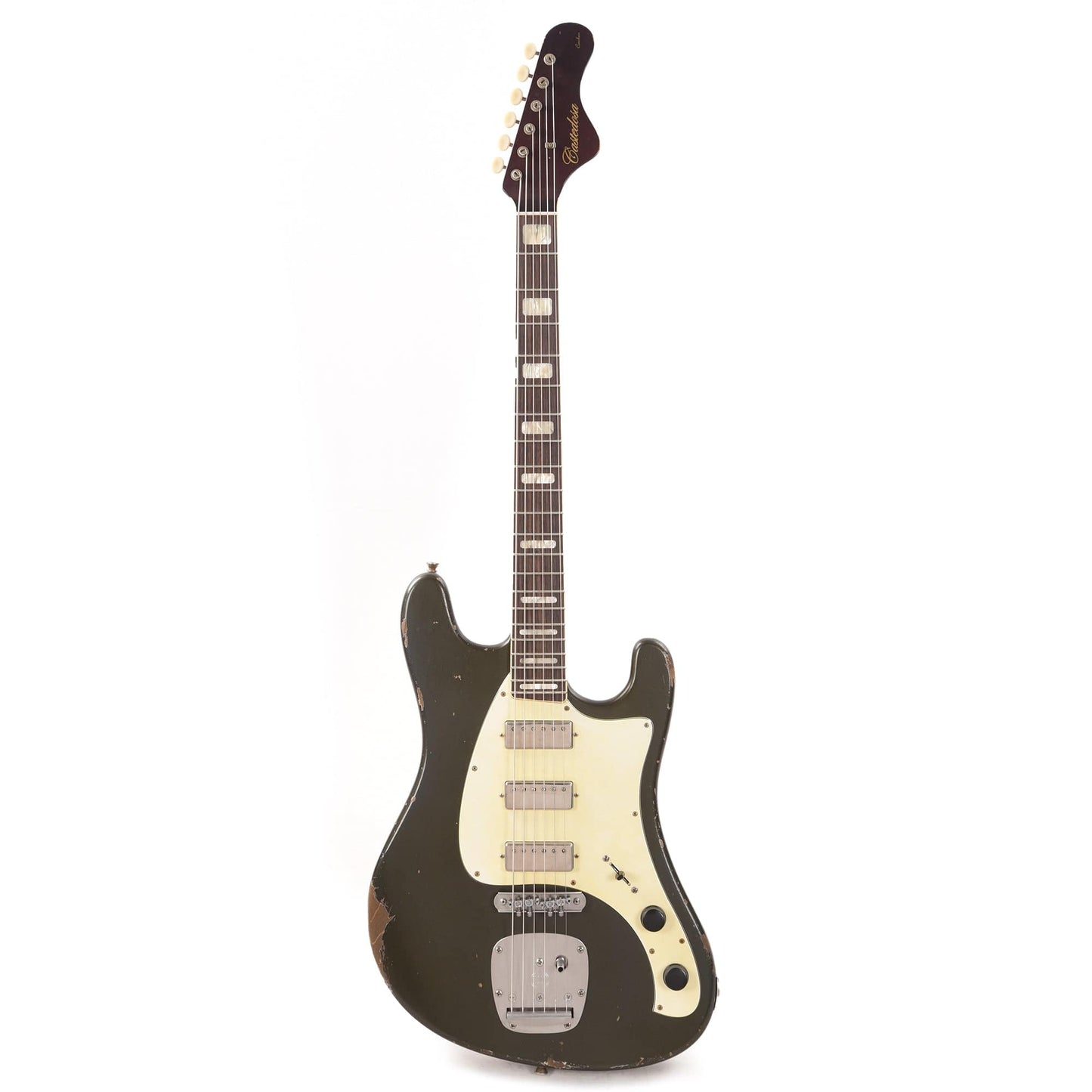 Castedosa Conchers Baritone Aged Charcoal Frost w/Parchment Pickguard Electric Guitars / Baritone