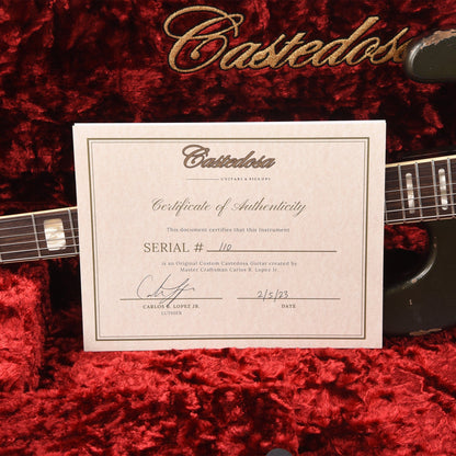 Castedosa Conchers Baritone Aged Charcoal Frost w/Parchment Pickguard Electric Guitars / Baritone