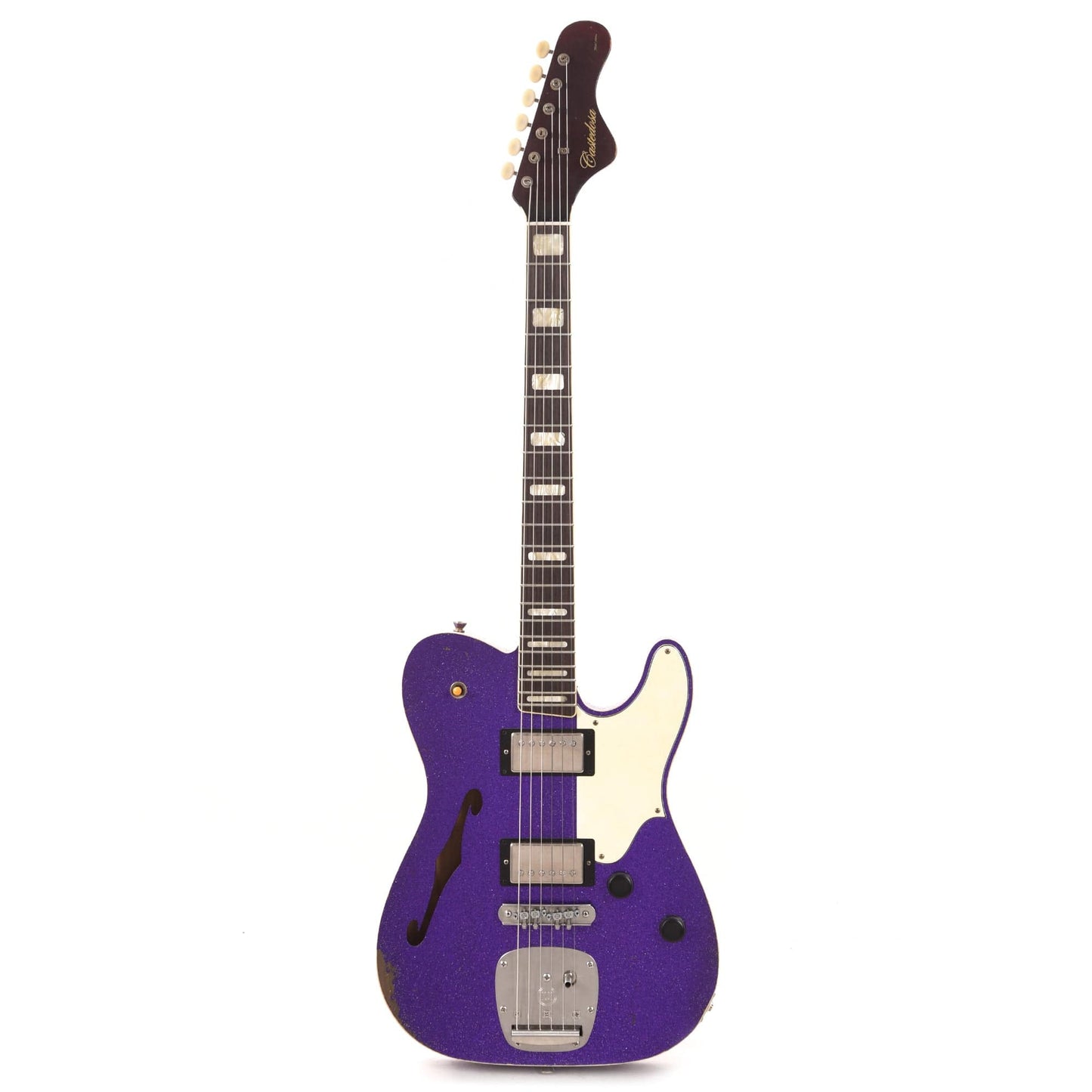 Castedosa Marianna Semi-Hollow Aged Purple Sparkle w/Dove Half Guard Electric Guitars / Semi-Hollow