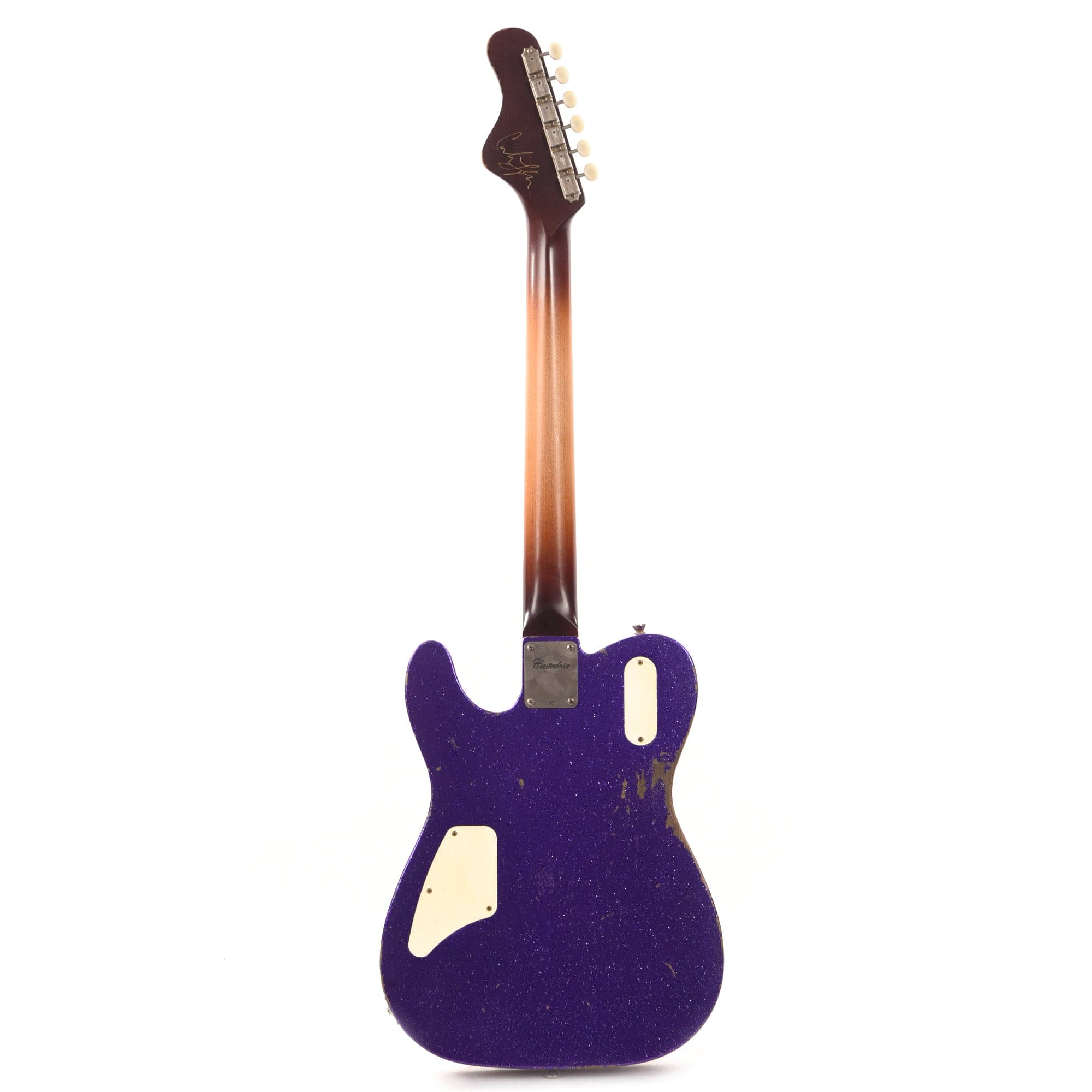 Castedosa Marianna Semi-Hollow Aged Purple Sparkle w/Dove Half Guard Electric Guitars / Semi-Hollow