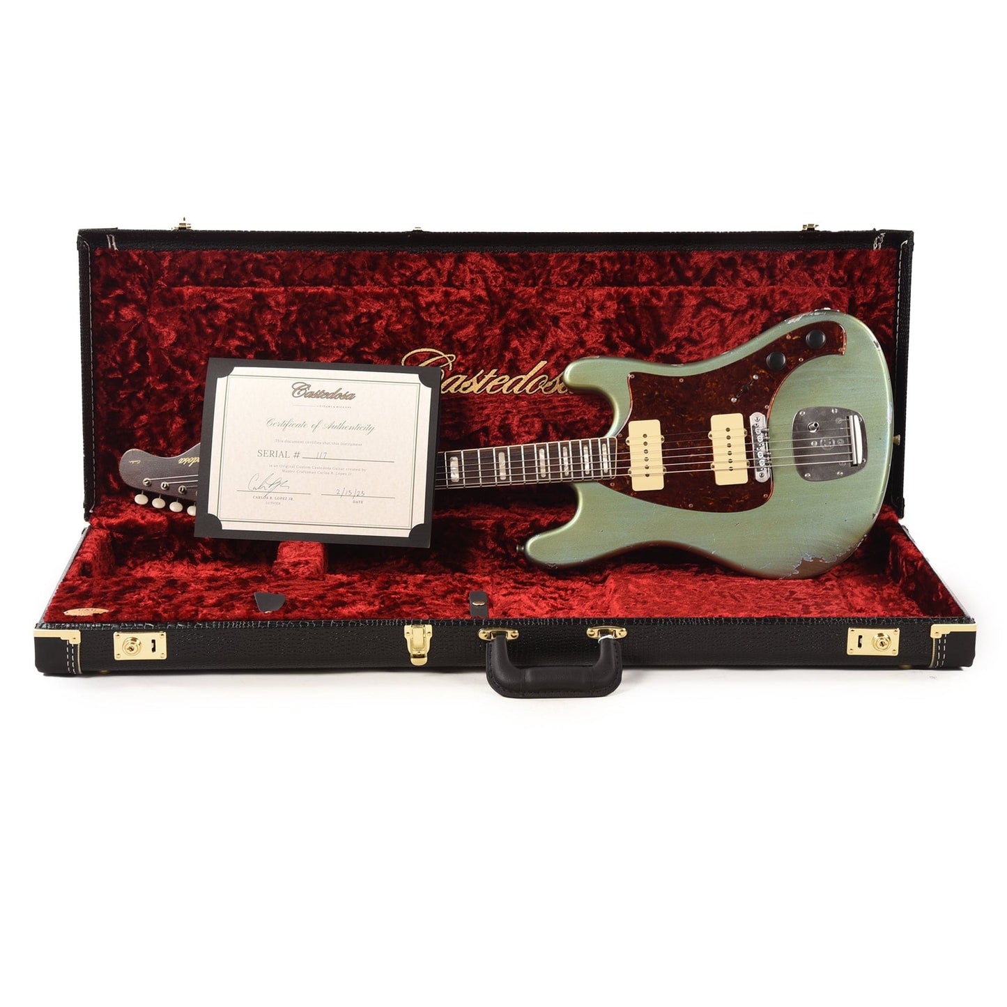 Castedosa Conchers Standard Aged Ice Blue Metallic Electric Guitars / Solid Body