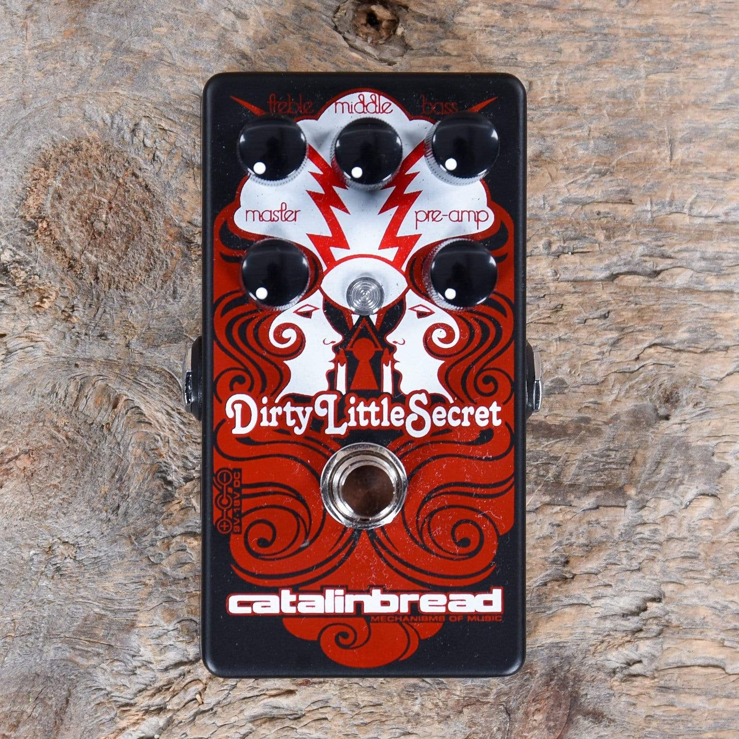 Catalinbread Dirty Little Secret Marshall-Style Overdrive MKIII Red on Flat Black Effects and Pedals / Overdrive and Boost