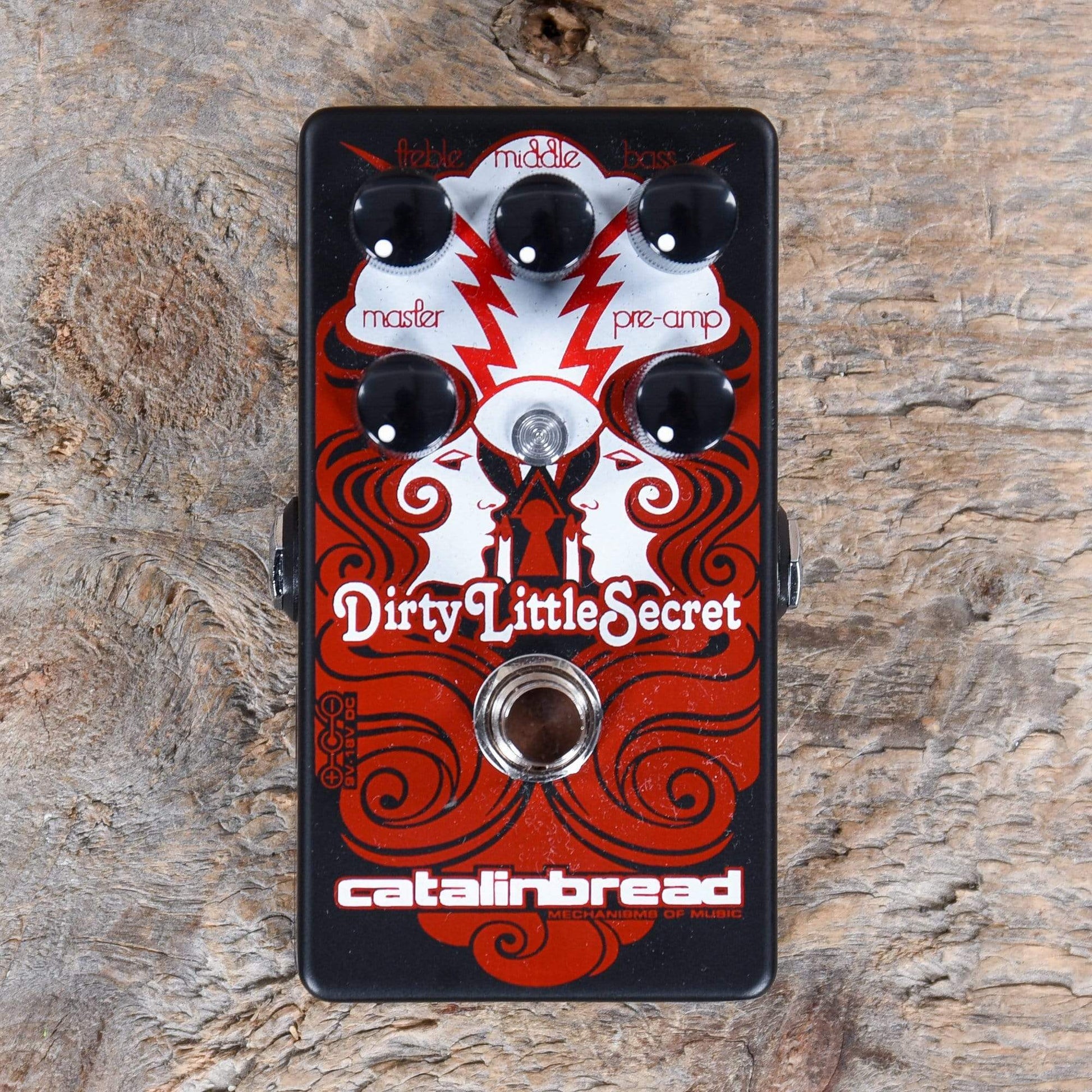 Catalinbread Dirty Little Secret Marshall-Style Overdrive MKIII Red on Flat Black Effects and Pedals / Overdrive and Boost