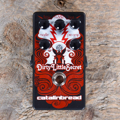 Catalinbread Dirty Little Secret Marshall-Style Overdrive MKIII Red on Flat Black Effects and Pedals / Overdrive and Boost
