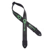 Charvel Logo Black/Green Strap Accessories / Straps