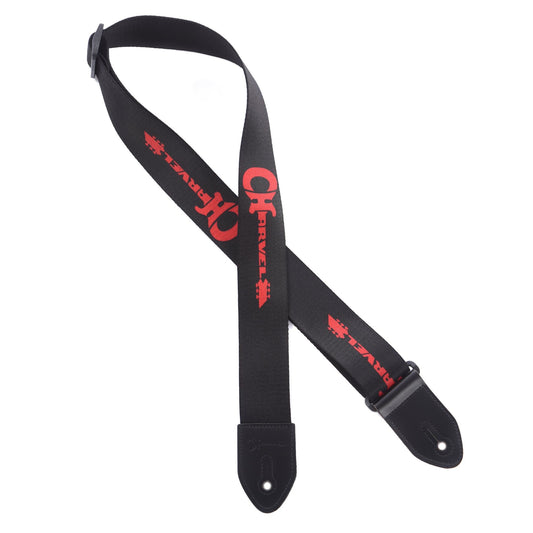 Charvel Logo Black/Red Strap Accessories / Straps