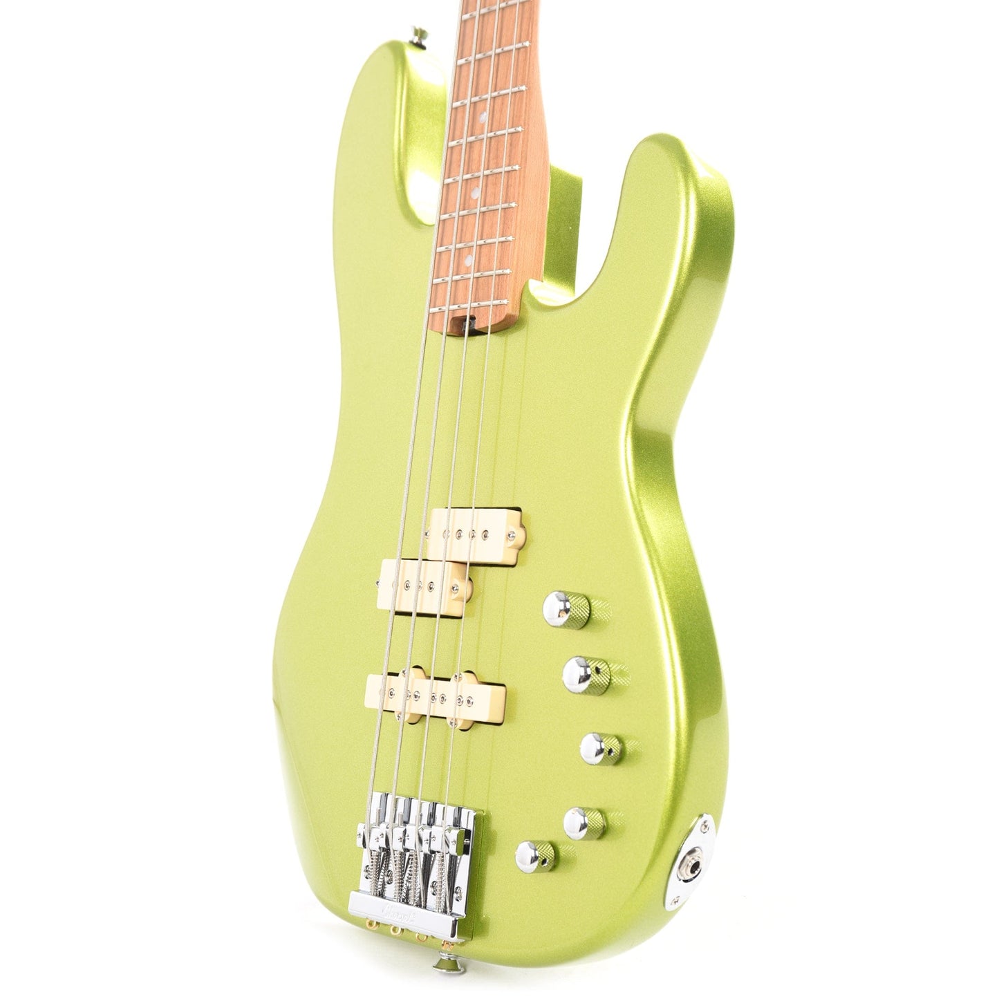 Charvel Pro-Mod San Dimas Bass PJ IV Lime Green Metallic Bass Guitars / 4-String