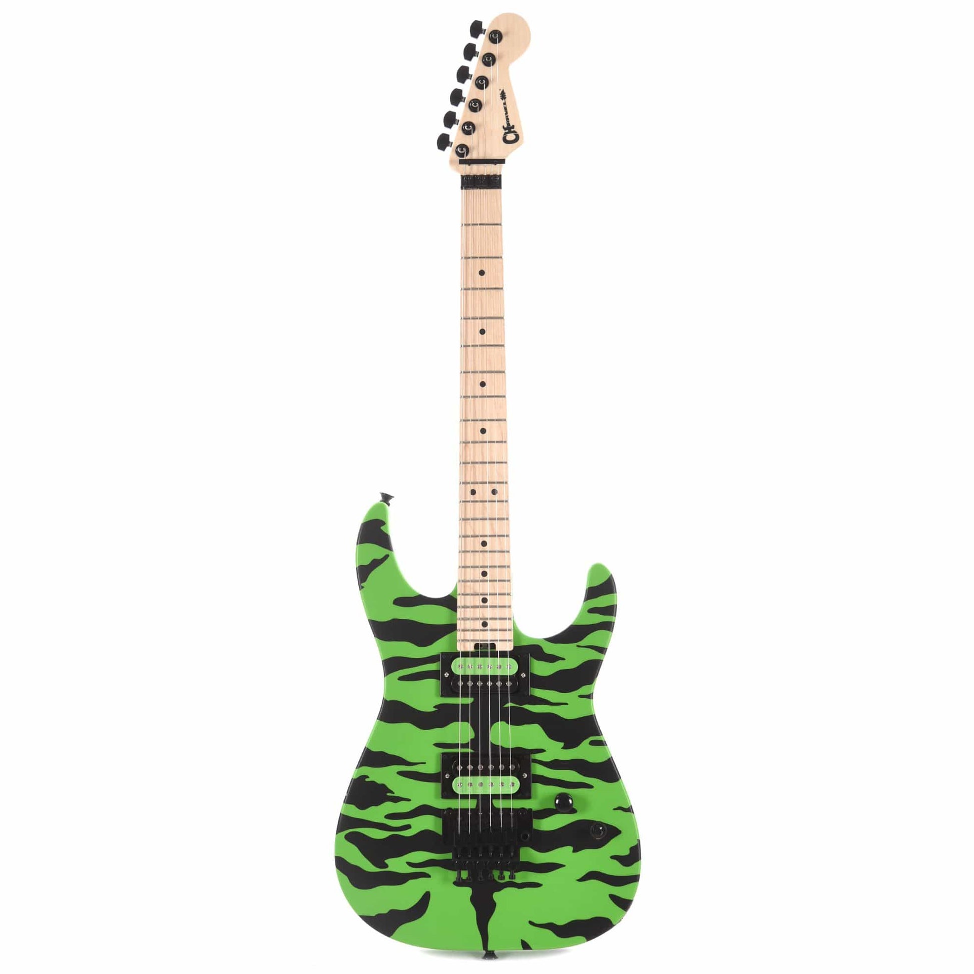 Charvel Pro-Mod DK Satchel Signature Slime Green Bengal Electric Guitars / Solid Body